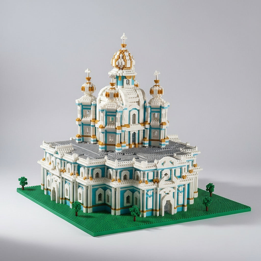 Smolny kloster | Teglstein i bygningen