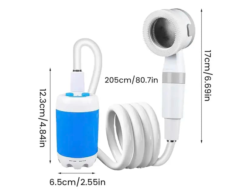 Portabel Vannpumpe: Sett med Slange og Dyser