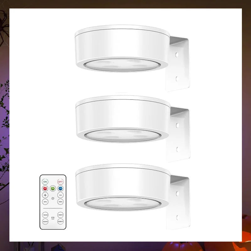 GlowFlex – Magnetisk Multifunksjonell Trådløs Vegglampe (3-pakning)