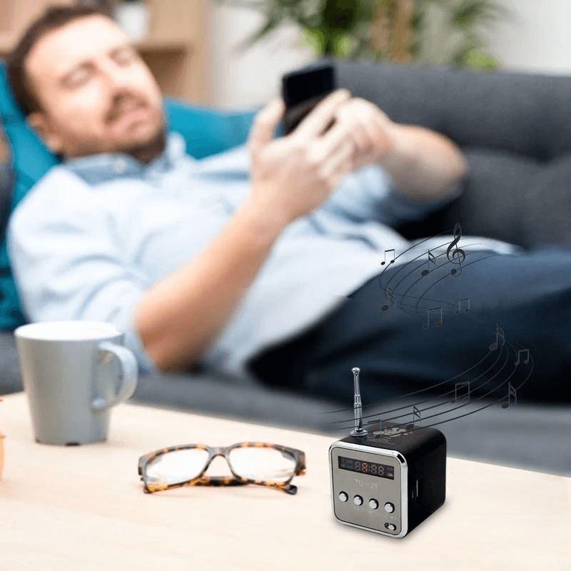Mini Radio Bluetooth-høyttaler