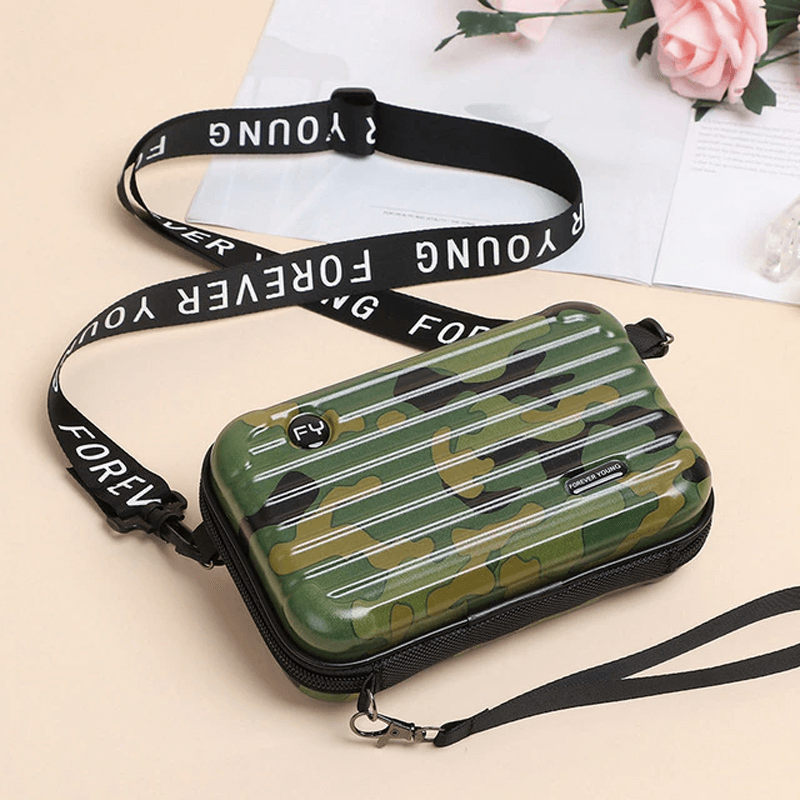 Reiseveske-inspirert crossbody-veske