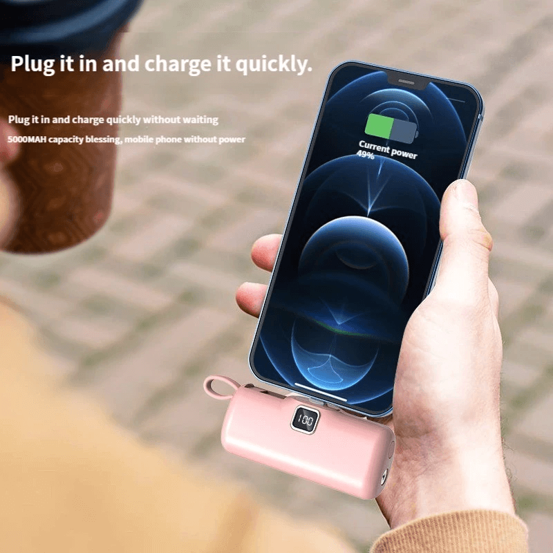Bærbar Mini Powerbank 5000mAh