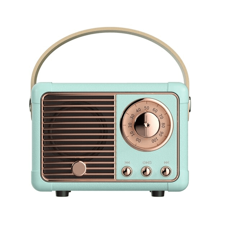 Mini Bluetooth-høyttaler i vintagestil