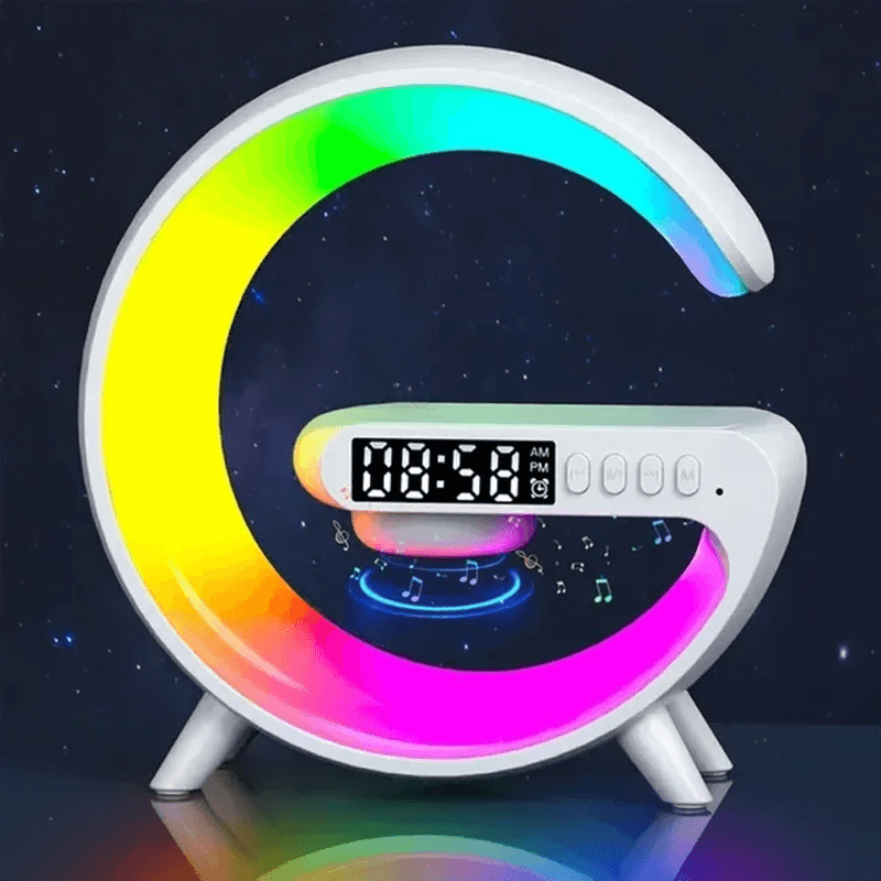 Multifunksjonell Trådløs RGB Nattlampe Ladeplate