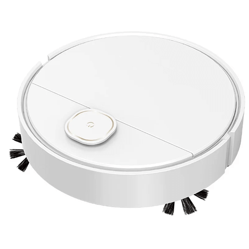 Smart Robotstøvsuger 1200mAh Med Feiing og Mopping Tørr og Våt Rengjøring 1500Pa
