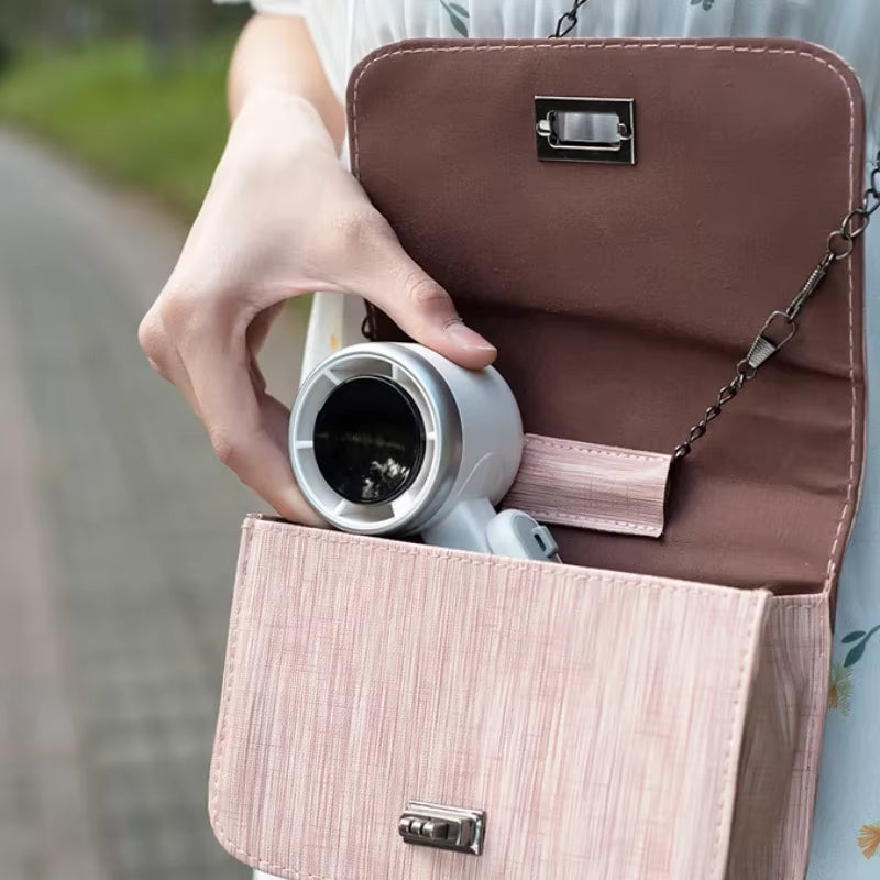 TurboBreeze - Håndholdt Mini-turbovifte for Reiser og Daglig Bruk
