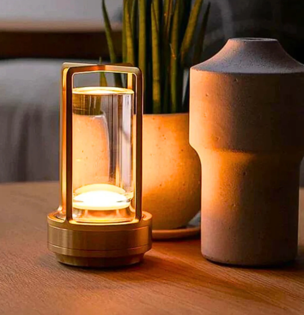 Lumière d'Orée – Trådløs designlampe i krystall og metall
