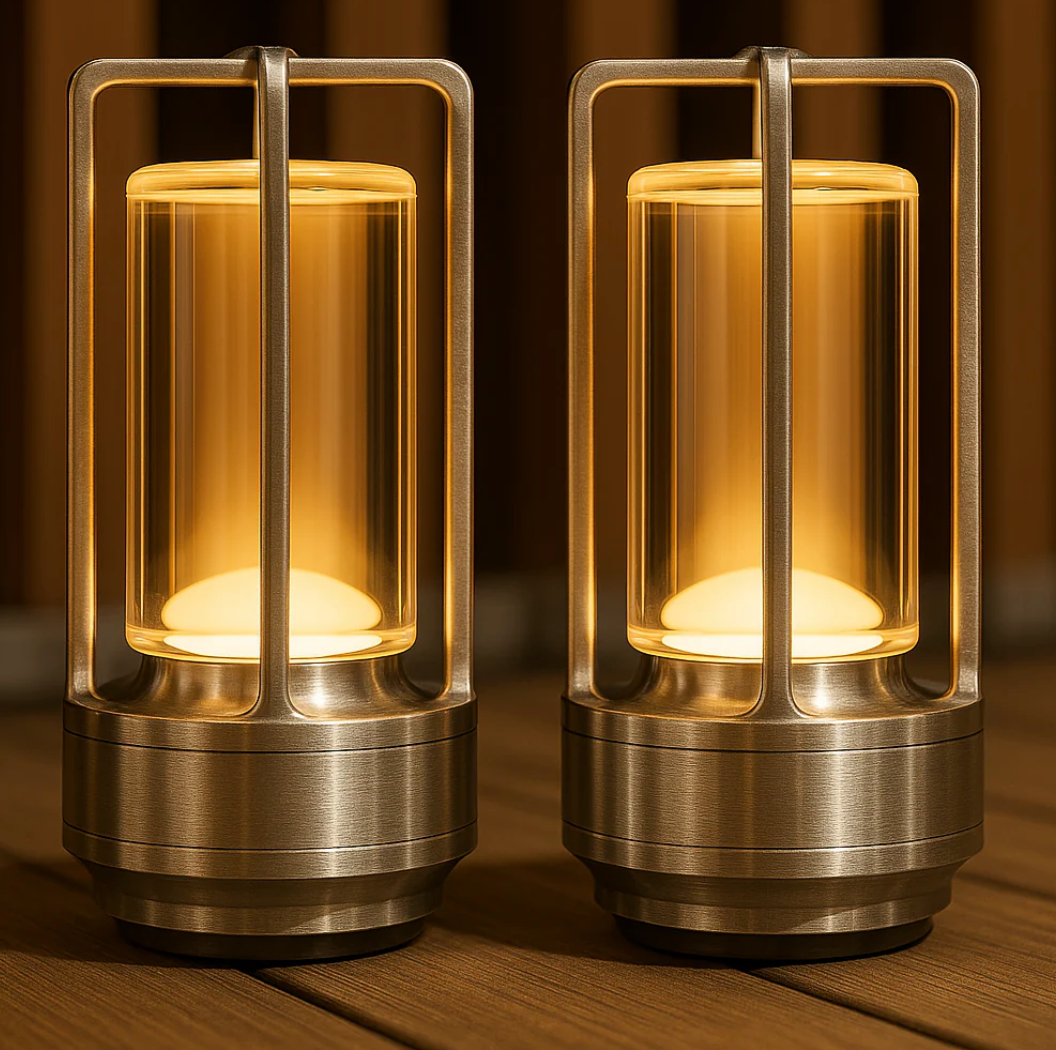 Lumière d'Orée – Trådløs designlampe i krystall og metall
