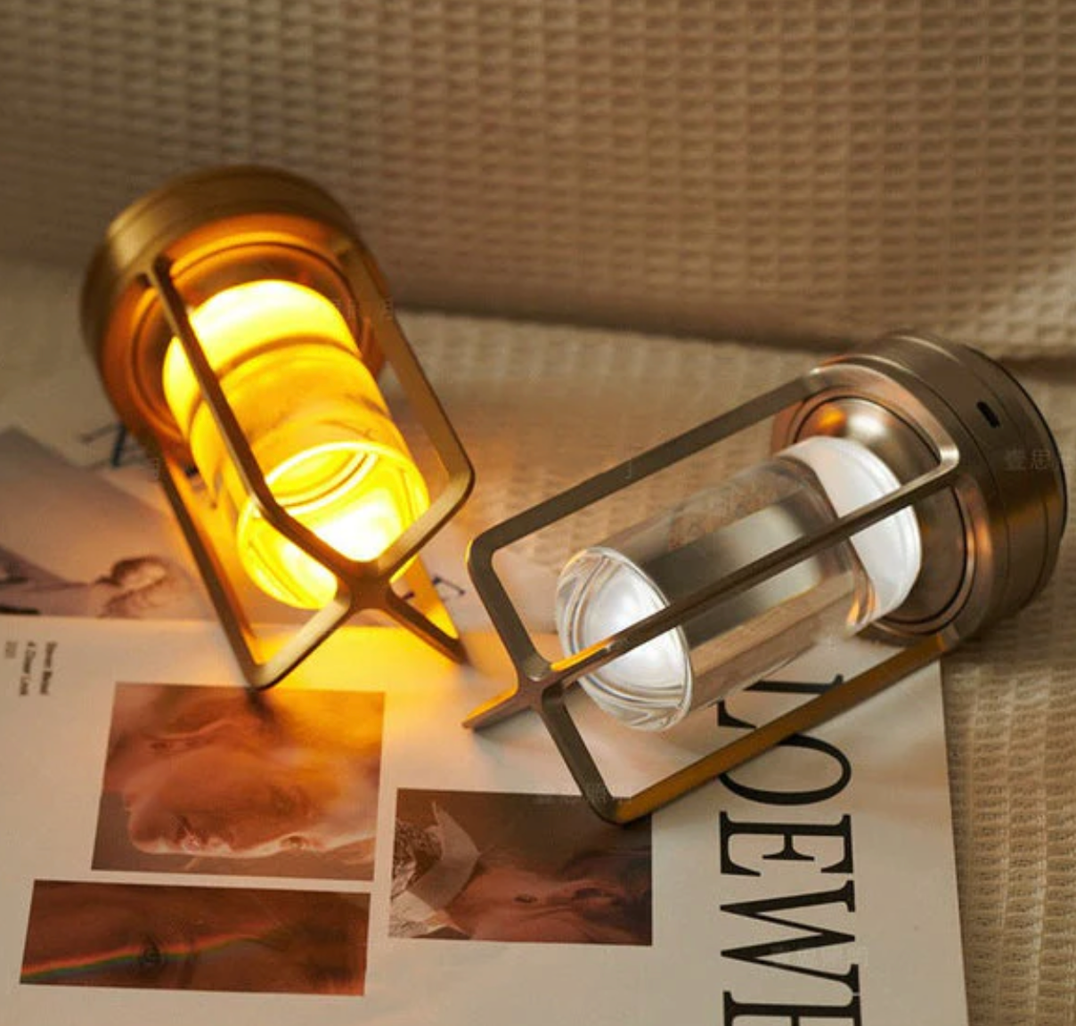 Lumière d'Orée – Trådløs designlampe i krystall og metall