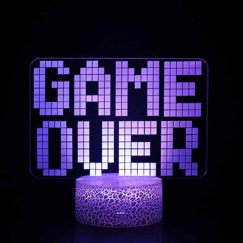 3D LED Lampe Gamer