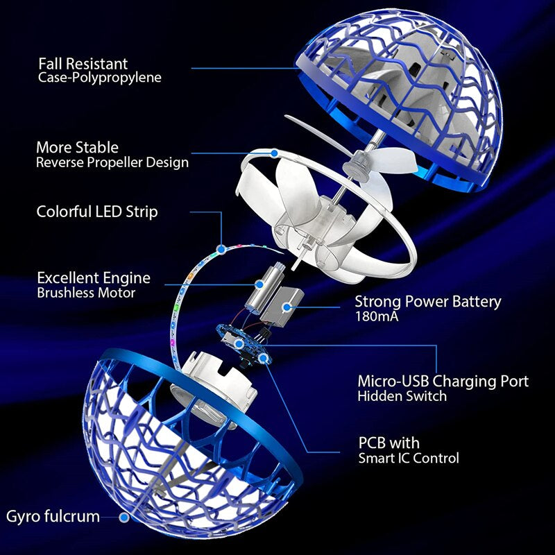 Flygende LED Ball - Flyr Som En Boomerang