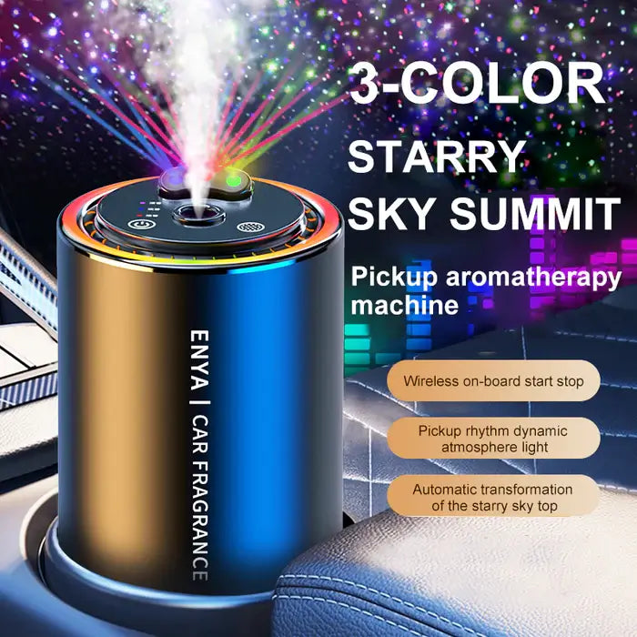 3-i-1 RGB Stjernehimmel Topp Bil Duft
