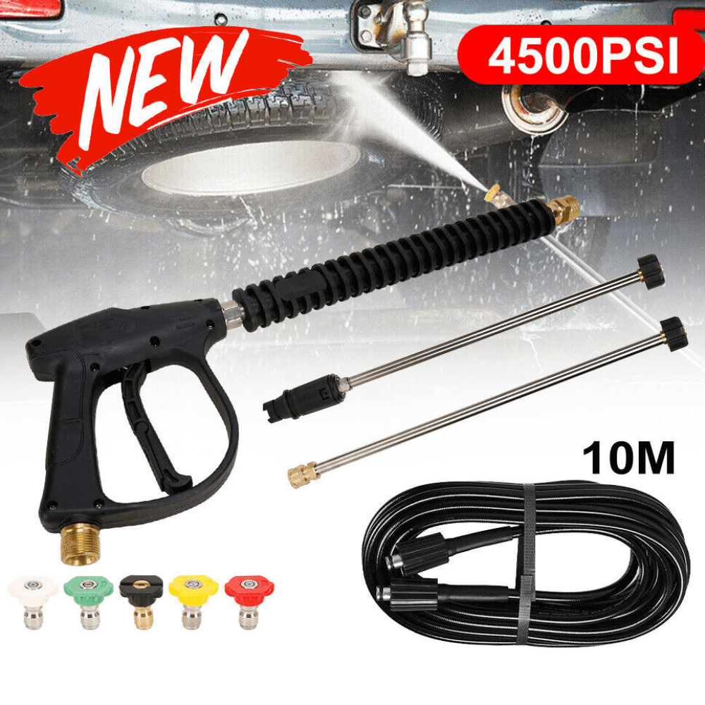4500 PSI Høytrykksspylerpistol+10m Høytrykksspylerslange