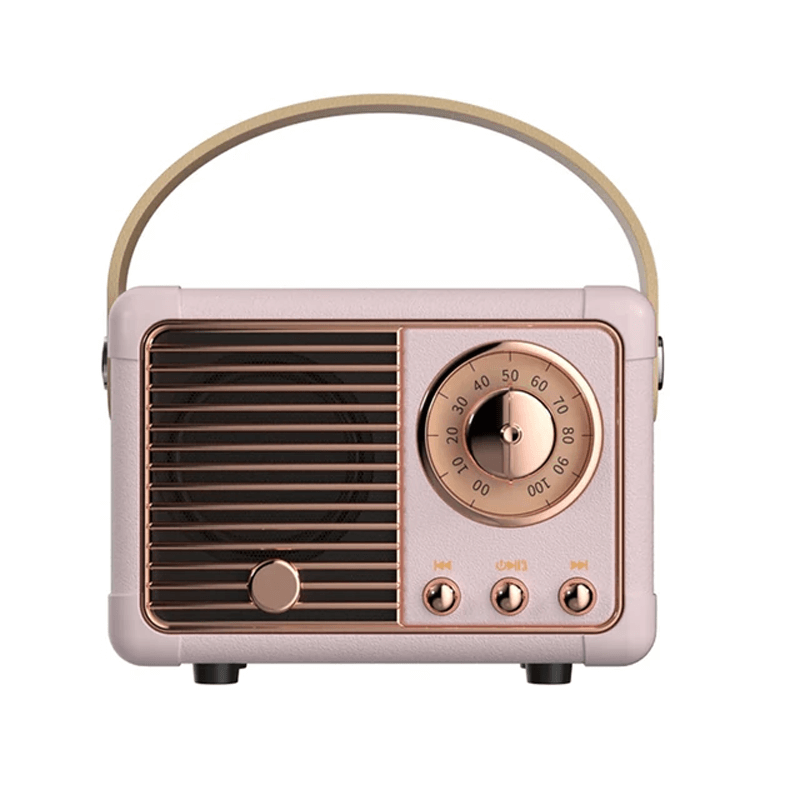 Mini Bluetooth-høyttaler i vintagestil