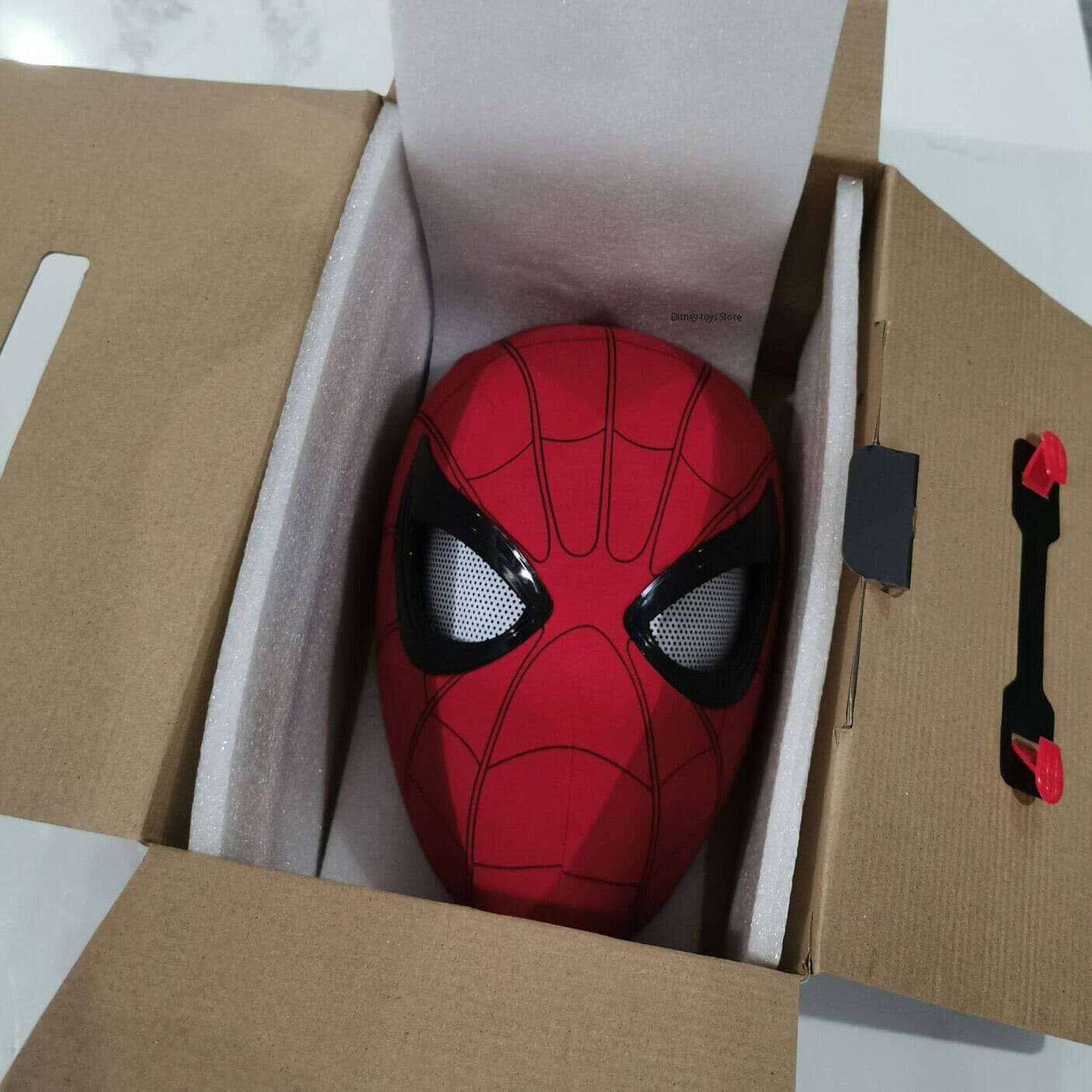 Spiderman Maske med Bevegelige Øyne