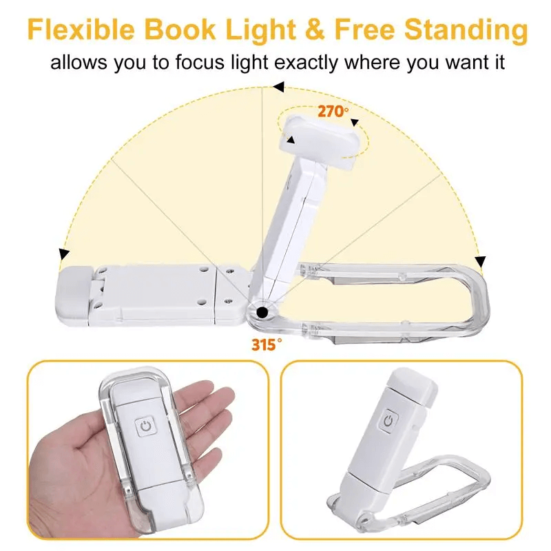 USB-oppladbar Bok- & Leselampe