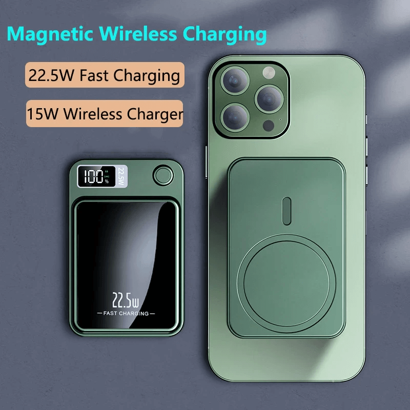 10000mAh Trådløs Magnetisk Powerbank