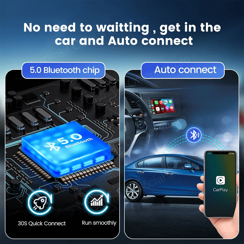 Trådløs CarPlay Auto Adapter