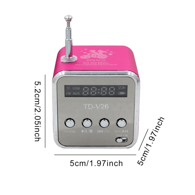 Mini Radio Bluetooth-høyttaler