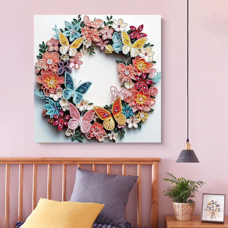 Blomsterkrans | Diamantmaleri
