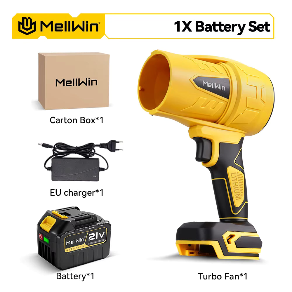 Mellwin™ Batteridrevet Luftblåser – Snø, Løv & Bil