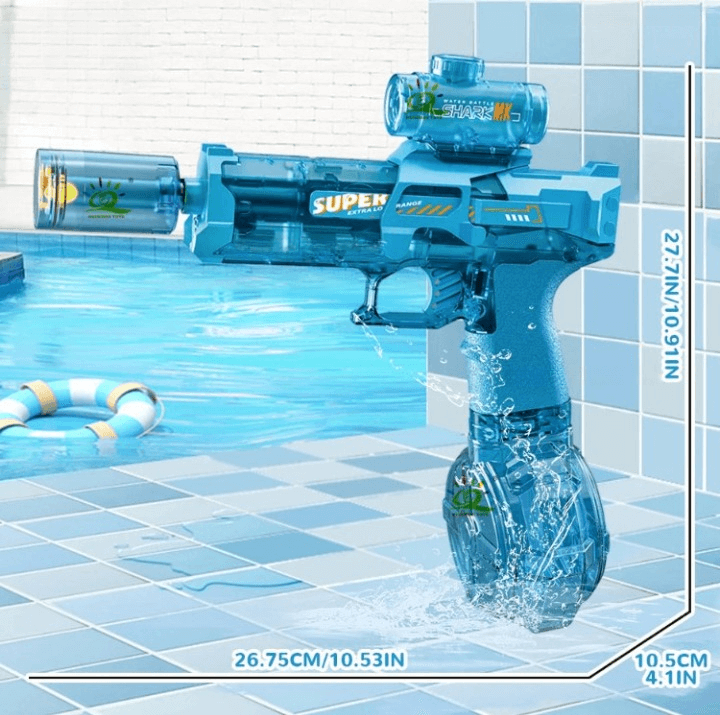 SplashGlow – LED-belyst vannpistol for spennende sommerkamper