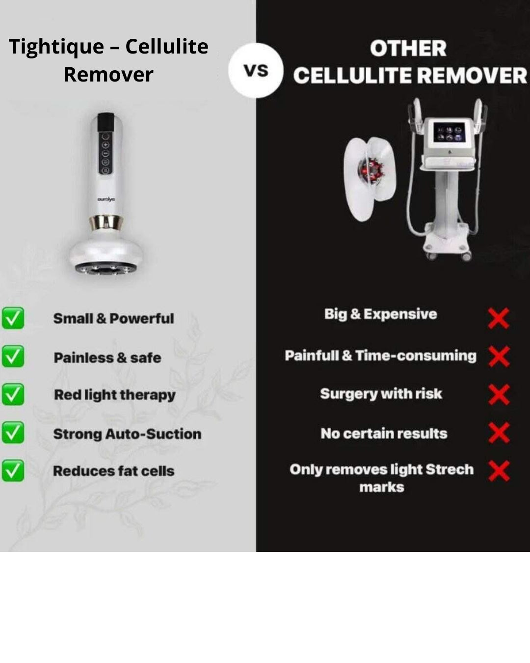 Tightique – Cellulittfjerner (glattere, fastere og mer tonet hud)
