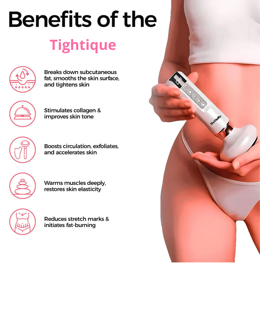 Tightique – Cellulittfjerner (glattere, fastere og mer tonet hud)