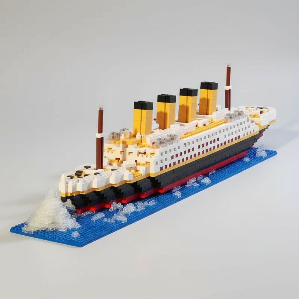 Titanic med isblokk | Byggeklosser