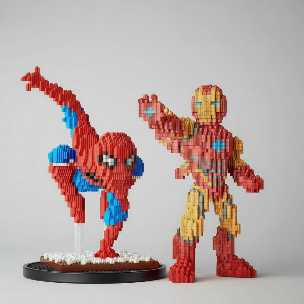 Rød superhelt | Byggeklosser