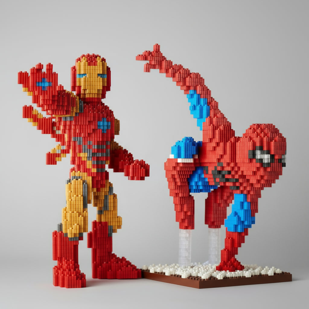 Rød superhelt | Byggeklosser