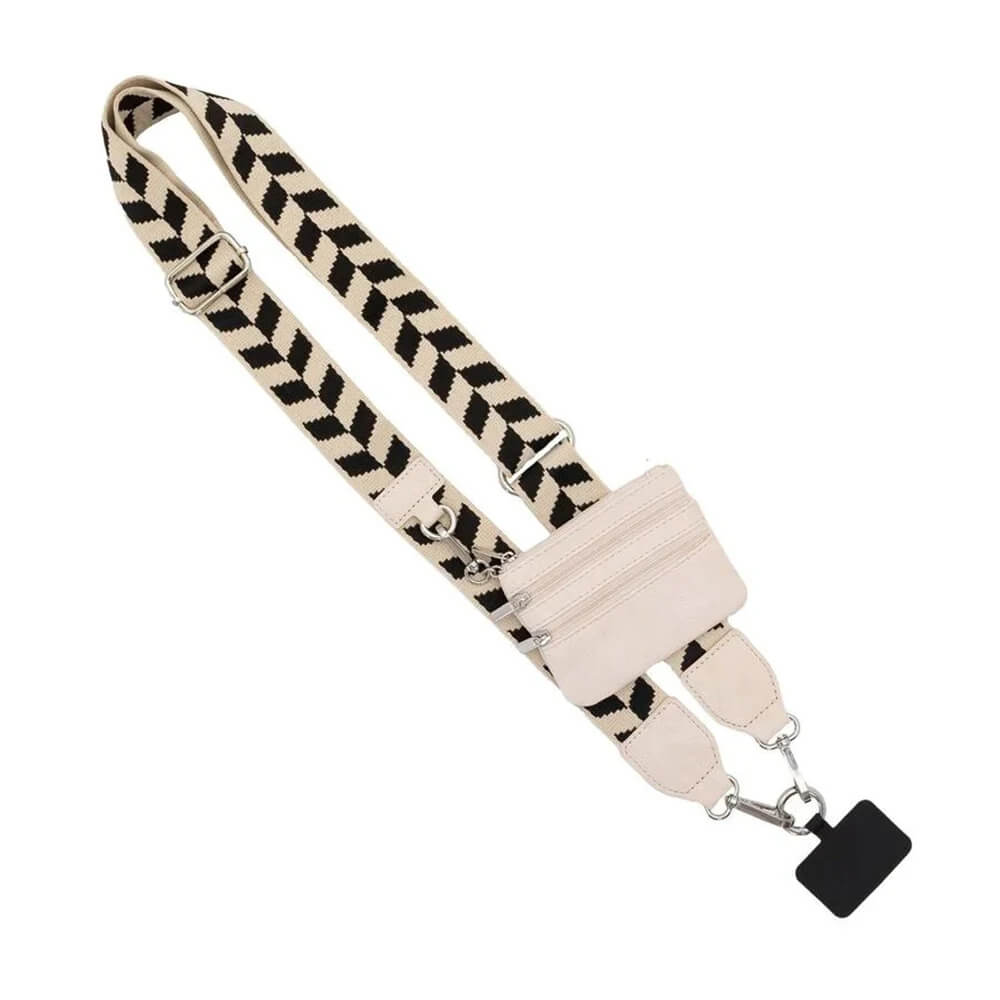 Justerbar Telefonrem med Veske med Glidelås - Crossbody Mobilbånd for Kvinner, Enkel og Praktisk
