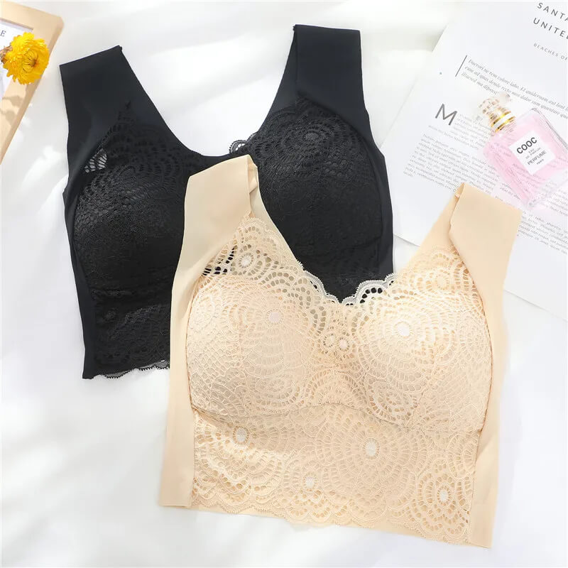 ComfortMax - Pluss Størrelse Sømløs BH for Kvinner M-5XL - Trådløs Minimizer - Push Up