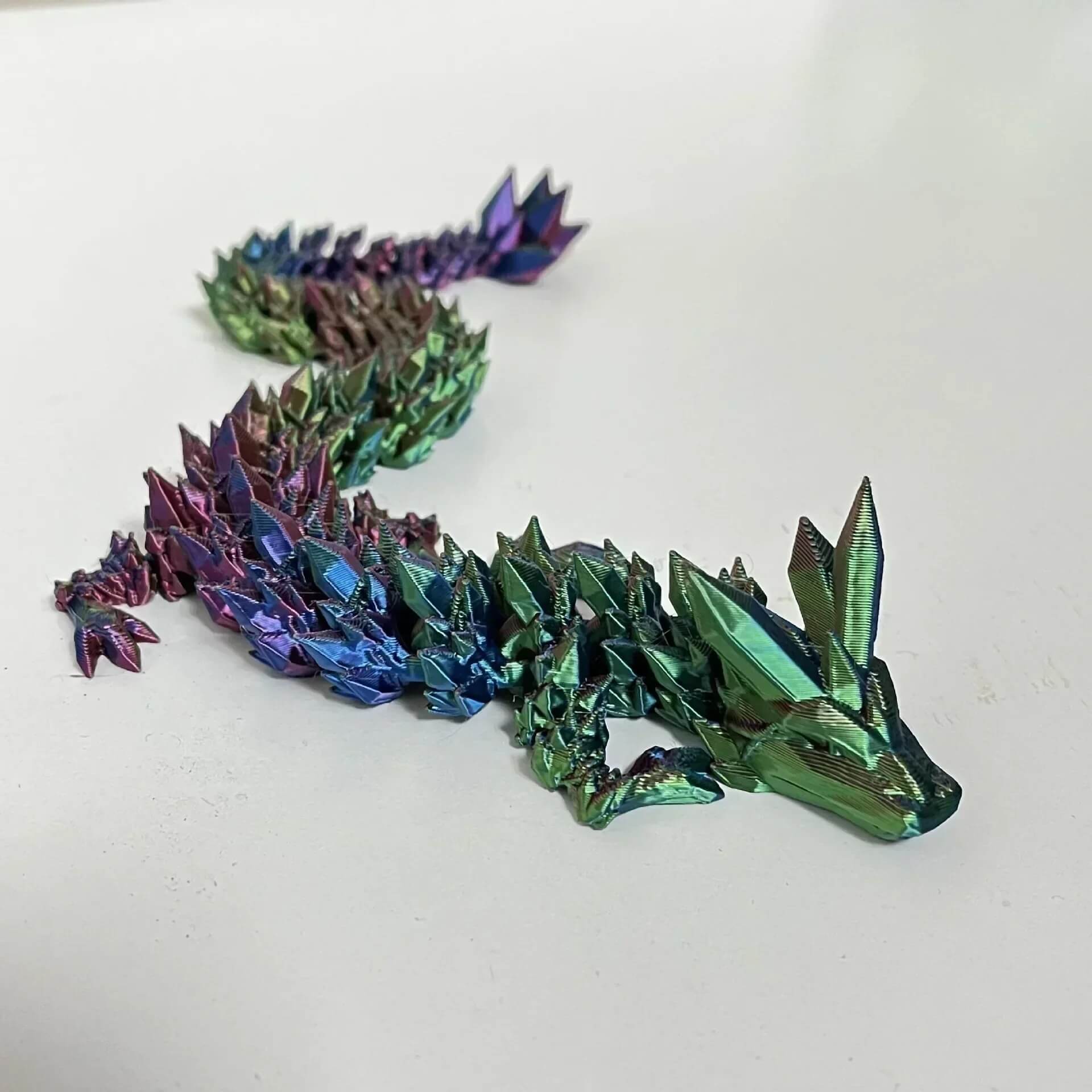 DrakeMorph - Bevegelig 3D-printet Dragemodell for Dekor og Fantasi