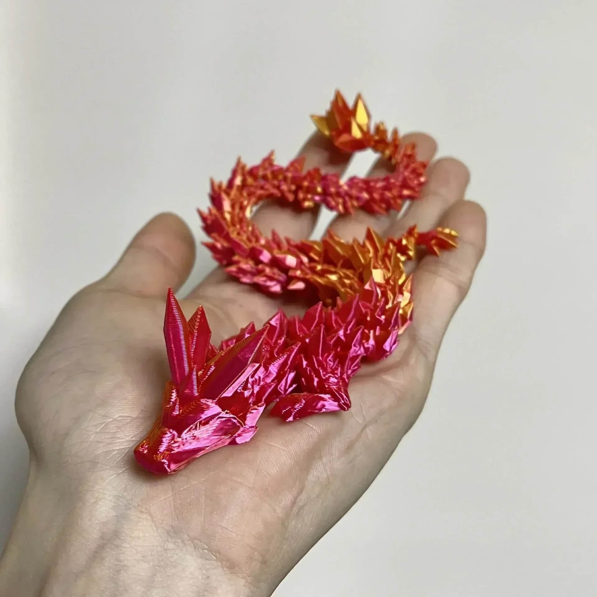 DrakeMorph - Bevegelig 3D-printet Dragemodell for Dekor og Fantasi
