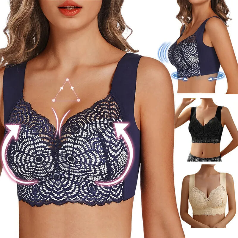 ComfortMax - Pluss Størrelse Sømløs BH for Kvinner M-5XL - Trådløs Minimizer - Push Up