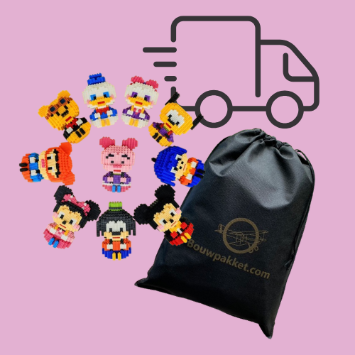 GRATIS gaver: Minikonstruksjonssett + oppbevaringspose + gratis frakt