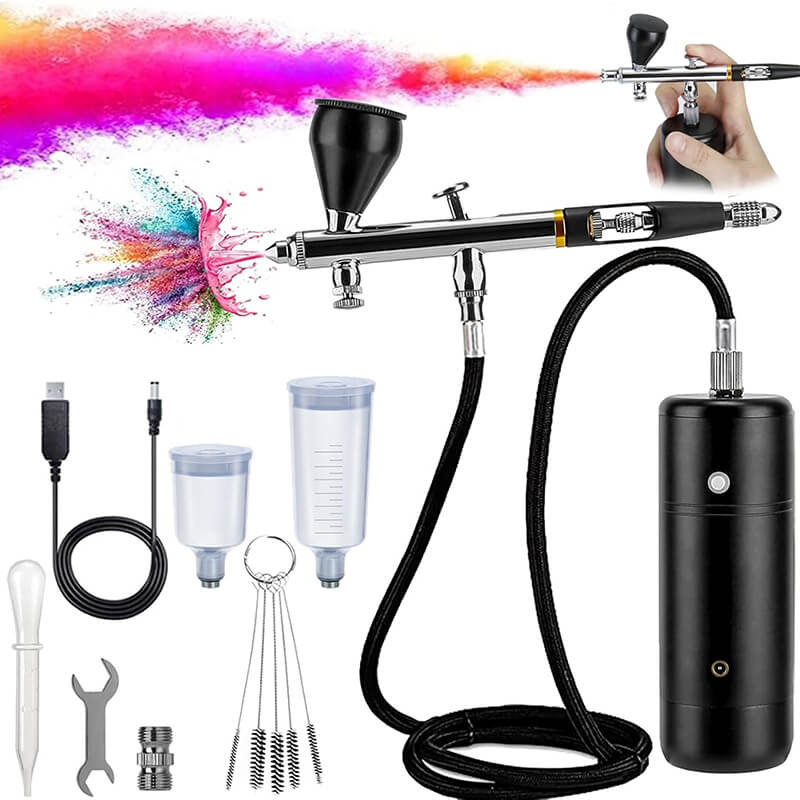 32PSI Kompressor Airbrush Sett