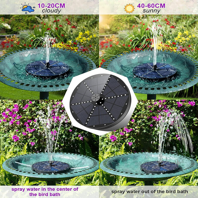Solfontene med 60 LED-lys