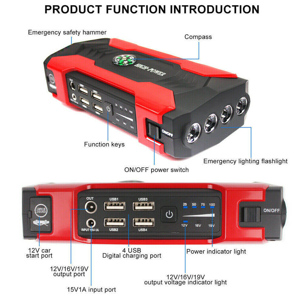 Startbooster og Power Bank Pro