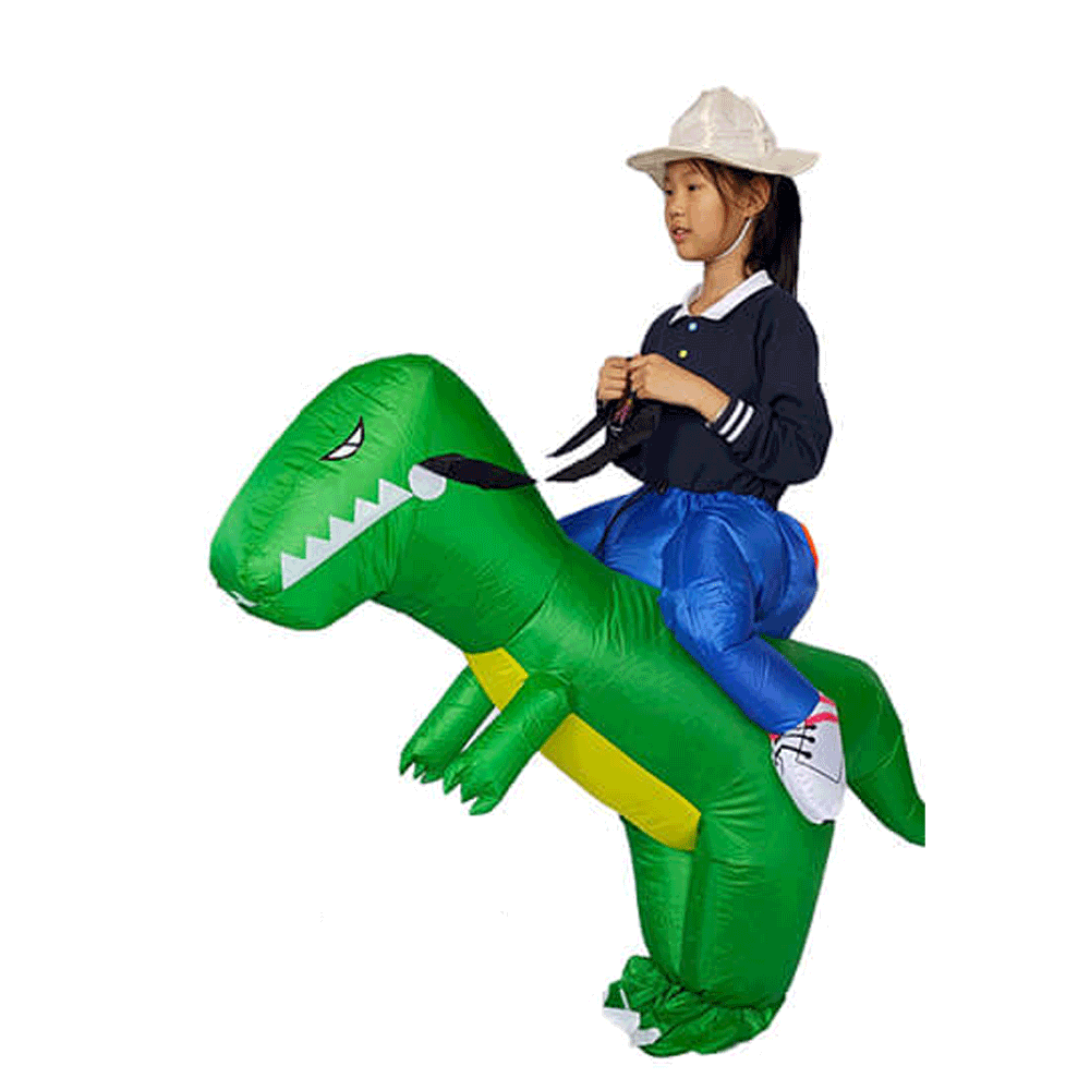 Oppblåsbar Dinosaur Kostyme for Barn og Voksne