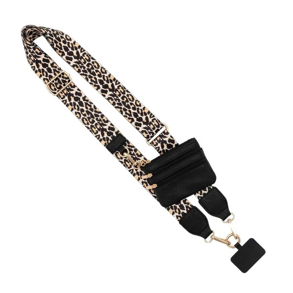 Justerbar Telefonrem med Veske med Glidelås - Crossbody Mobilbånd for Kvinner, Enkel og Praktisk
