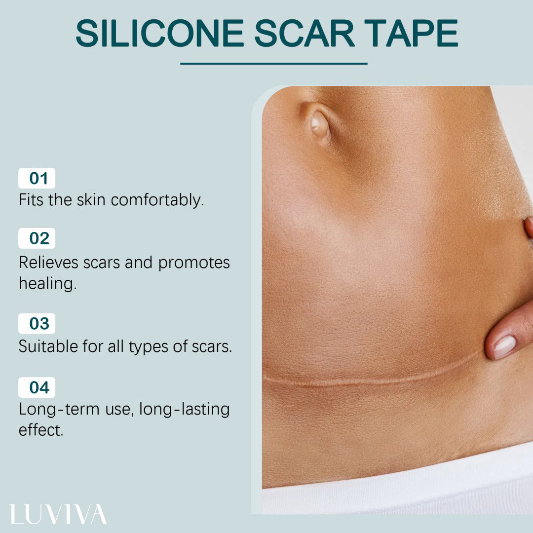 Luviva - Avansert Silikontape for Arrbehandling & Rynker