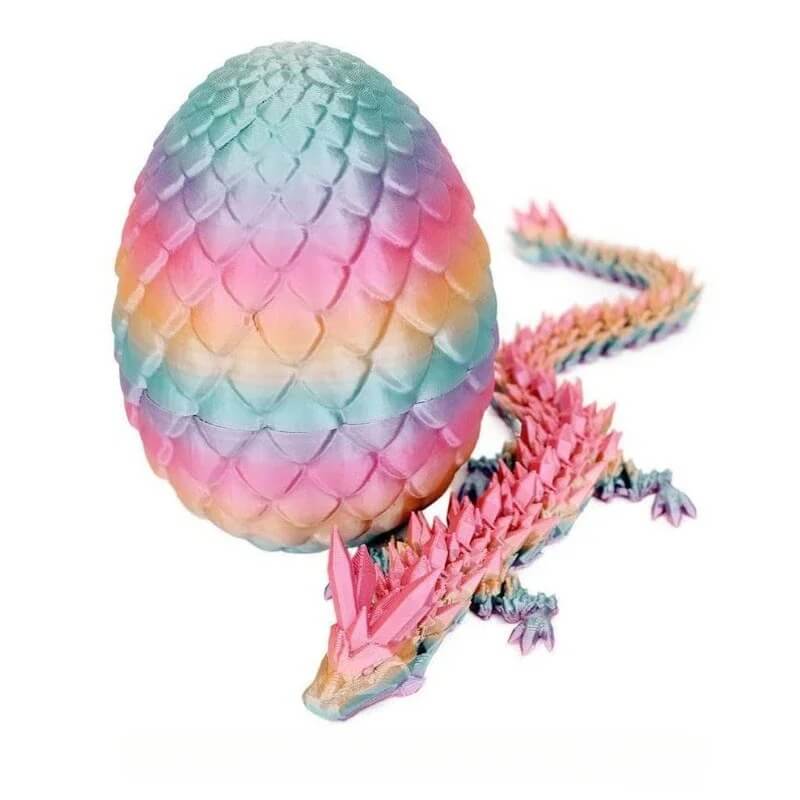 MystiCore - 3D-printet drageegg med bevegelig minidrage – en magisk detalj for skrivebordet eller barnerommet