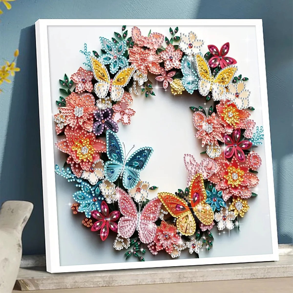 Blomsterkrans | Diamantmaleri