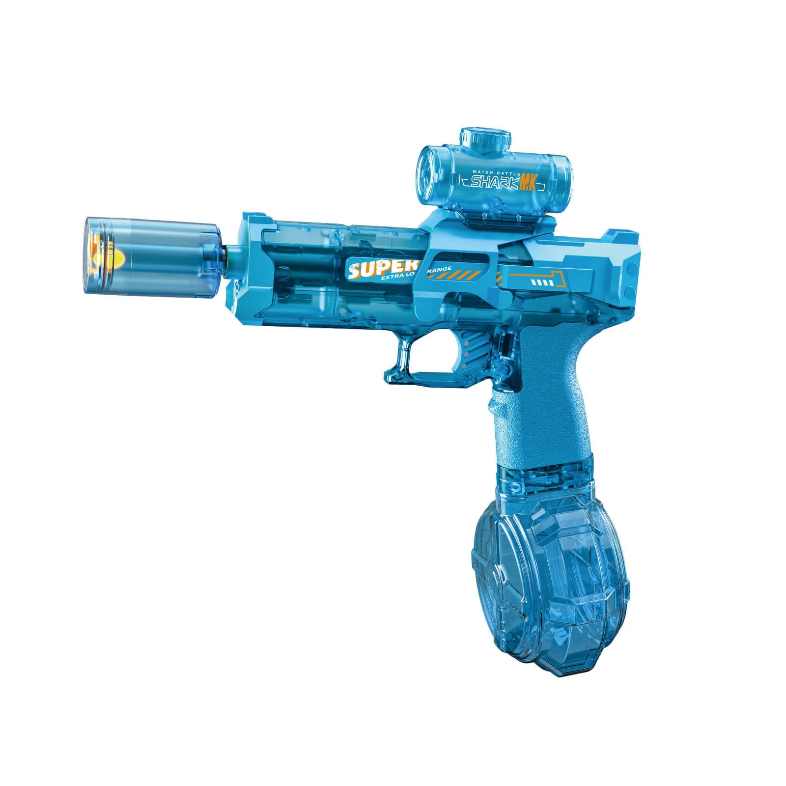 SplashGlow – LED-belyst vannpistol for spennende sommerkamper