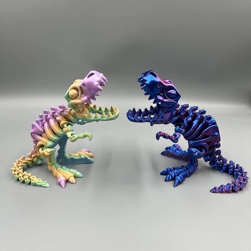 DinoFlex - Bevegelig 3D-printet Dinosaurmodell for Lek og Dekor