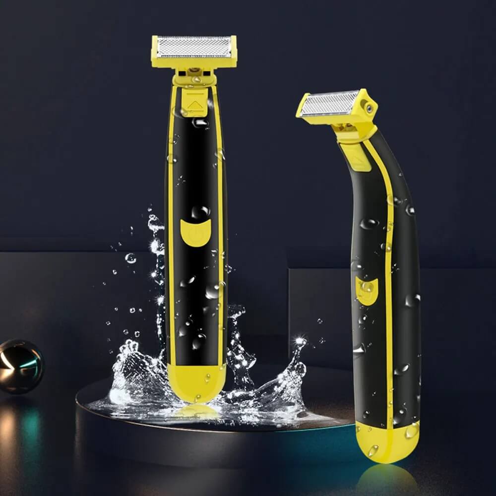 TrimFlex Barbermaskin - Vanntett, Dobbelbladet & Oppladbar for Reise og Hverdag