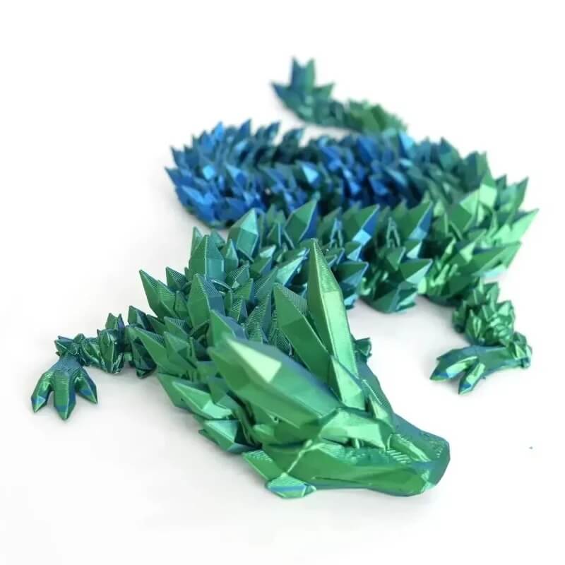 DrakeMorph - Bevegelig 3D-printet Dragemodell for Dekor og Fantasi
