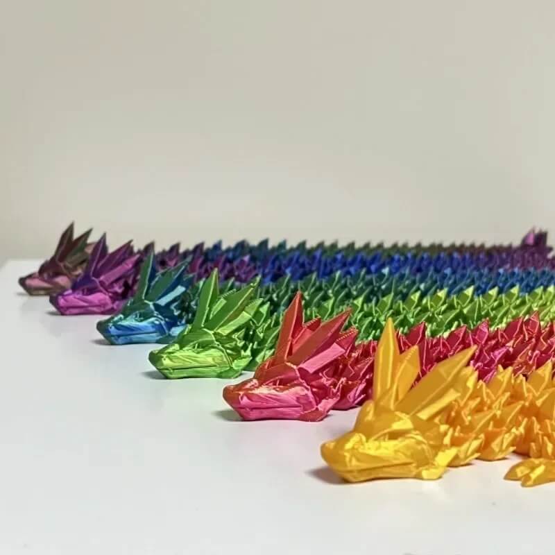 DrakeMorph - Bevegelig 3D-printet Dragemodell for Dekor og Fantasi
